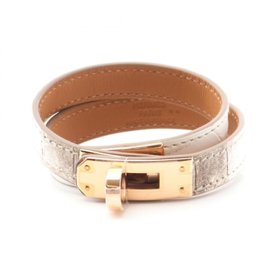 エルメス HERMES ケリー ドゥブルトゥール ヒマラヤ ブレスレット アクセサリー クロコダイル / ニロティカスマット ニロティカスマット ホワイト W刻印(2024年製造) レディース ホワイト系 【中古】