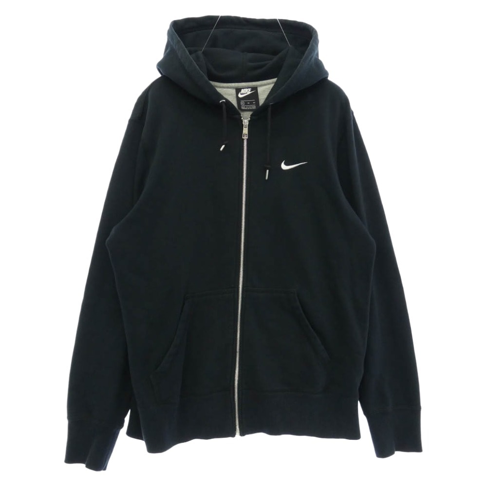 NIKE ナイキ CZ4148-010 フルジップ ロゴ刺繍 フーディ パーカー ブラック系 XL【中古】