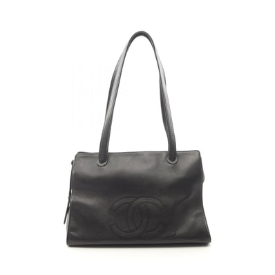 シャネル CHANEL ココマーク トートバッグ バッグ レザー レディース ブラック系 【中古】