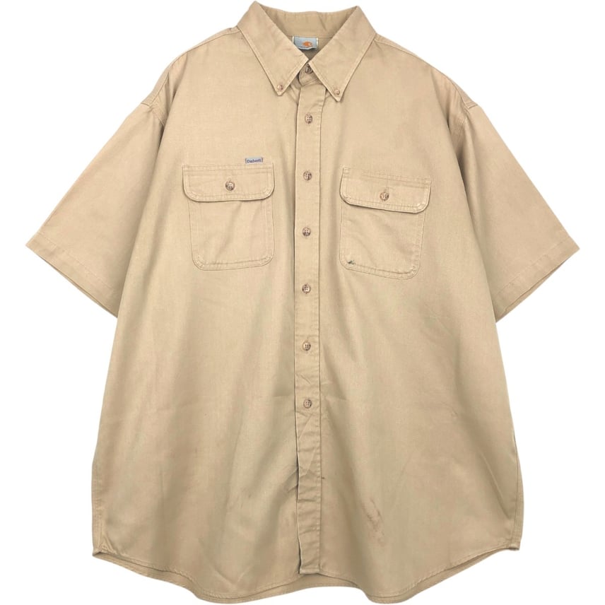 D (傷や汚れあり)】古着 カーハート Carhartt ボタンダウン 半袖 D (傷や汚れあり)】古着 カーハート Carhartt ボタンダウン 半袖