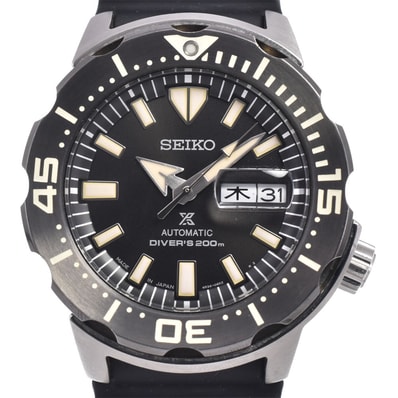 セイコー SEIKO 4R36-07N0/SBDY035 プロスペックス デイデイト ブラック 自動巻き メンズ 美品 腕時計 J#150314
