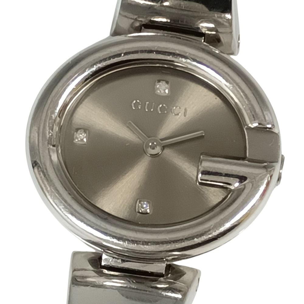GUCCI グッチ 134.5 Gバルーン 3Pダイヤ バングルウォッチ クォーツ レディース 腕時計 C1055