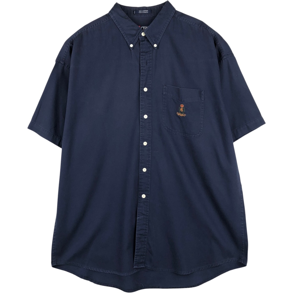 古着 ラルフローレン Ralph Lauren CHAPS チャップス 半袖 ボタンダウンシャツ メンズXL相当/eaa655839