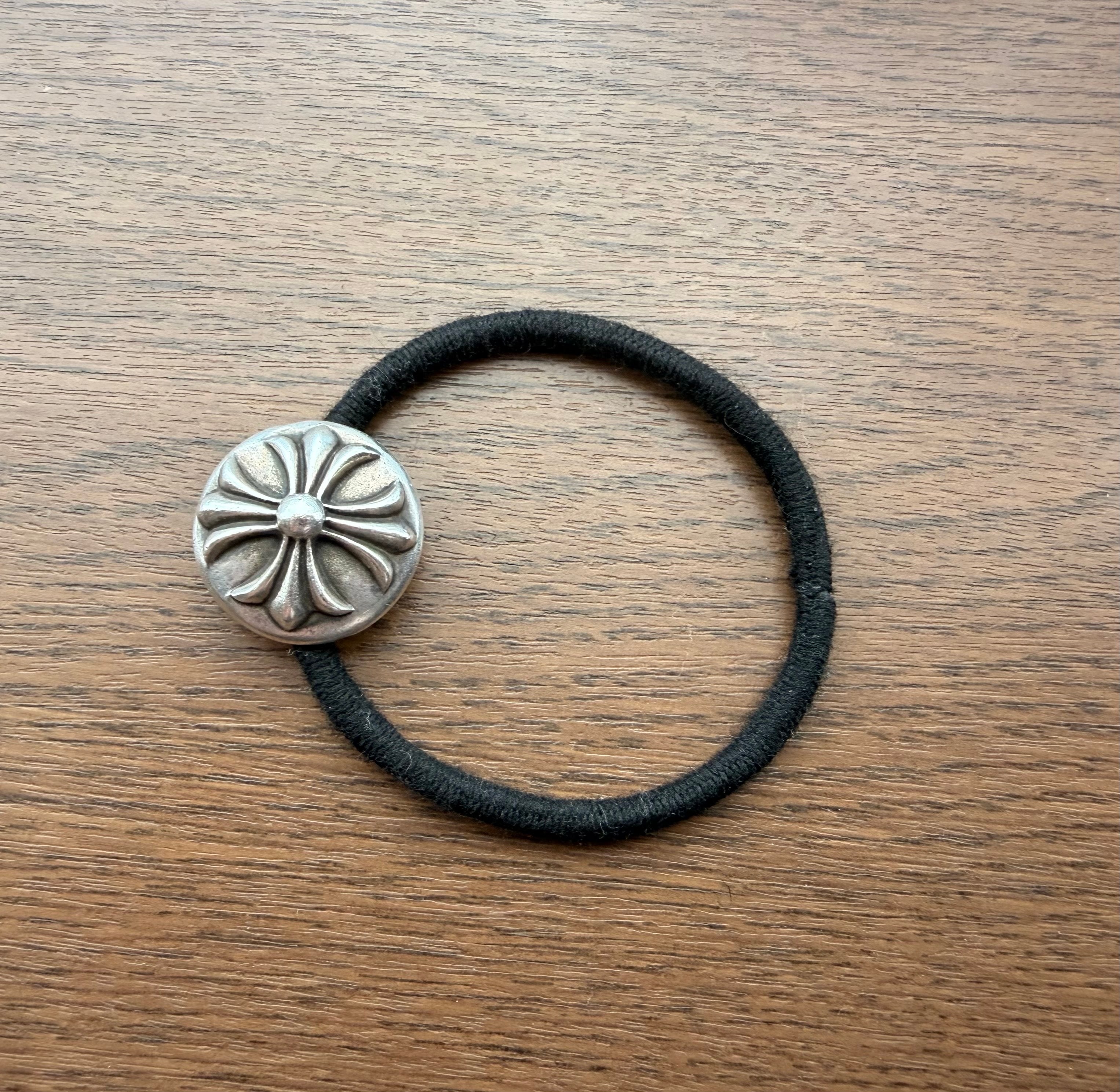 Chrome Hearts Hair Band # 2 Cross Bracelet "Black"