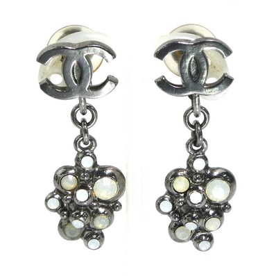 シャネル CHANEL イヤリング メタル ガンメタル レディース【中古】 h32165i