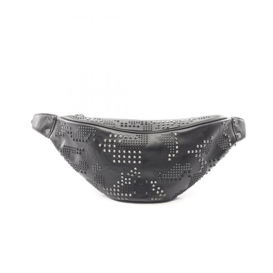 エム・シー・エム MCM スタッズ ウエストバッグ ボディバッグ バッグ レザー メンズ ブラック系 【中古】
