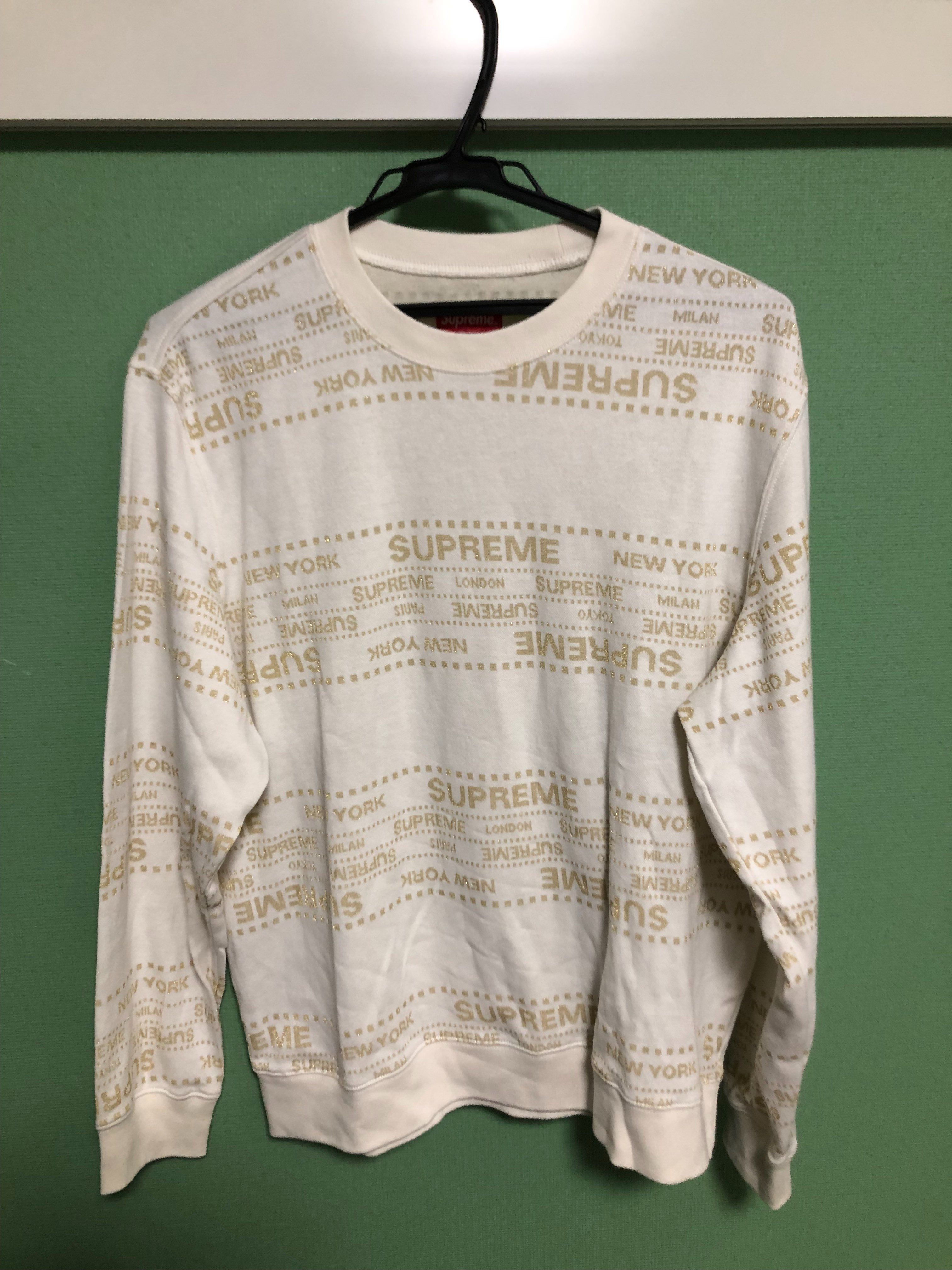 Supreme Metallic Jacquard Crewneck　