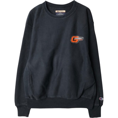 古着 00年代 チャンピオン Champion PREMIUM REVERSE WEAVE プレミアムリバースウィーブ G-BOOST TECHNOLOGY アドバタイジング スウェットシャツ トレーナー メンズL相当/eaa590186