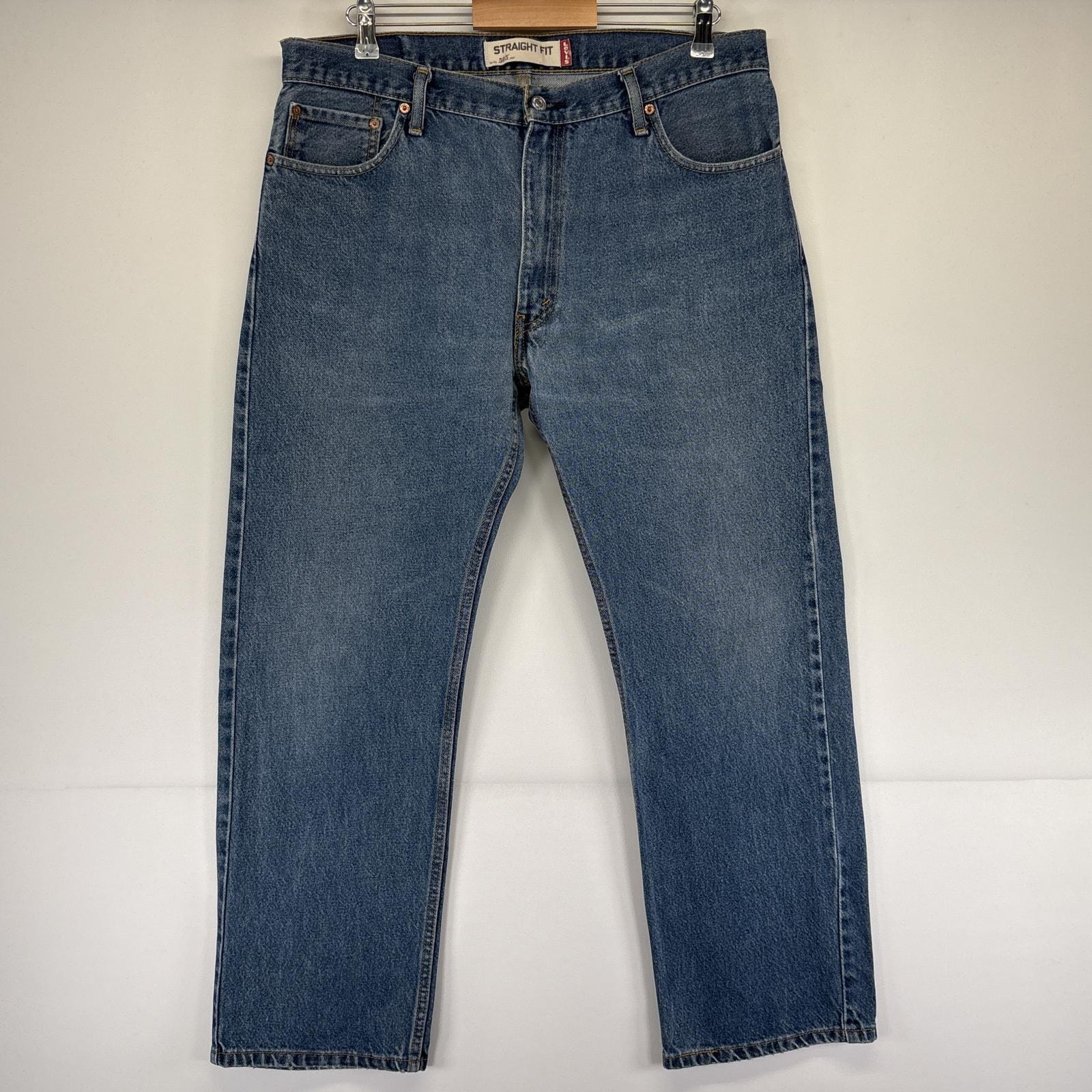 古着 リーバイス Levi's デニムパンツ 505 ストレート ジーンズ ジーパン 5ポケット 長ズボン ジップフライ w36 L30  ブルー メンズ