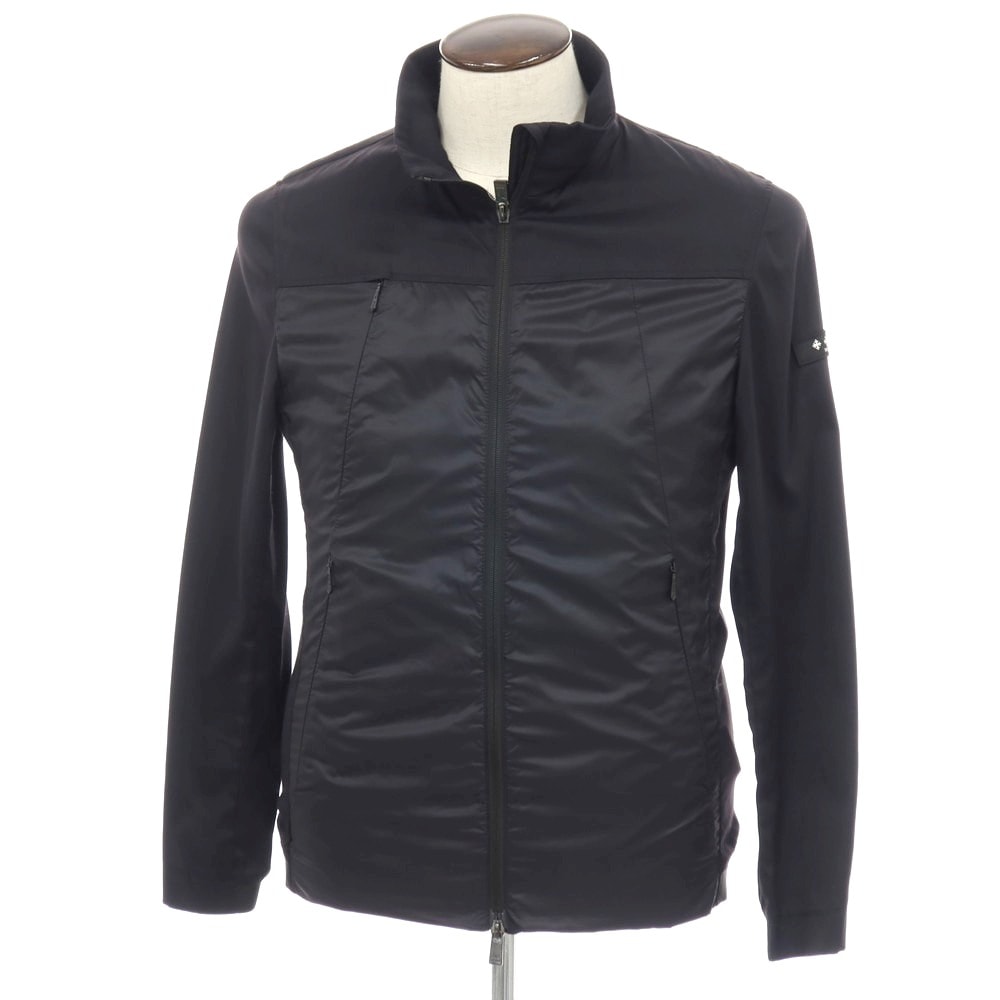 【中古】タトラス TATRAS ナイロン スタンドカラー ダブルジップブルゾン ブラック【サイズ3】【メンズ】