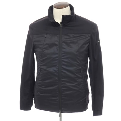 【中古】タトラス TATRAS ナイロン スタンドカラー ダブルジップブルゾン ブラック【サイズ3】【メンズ】