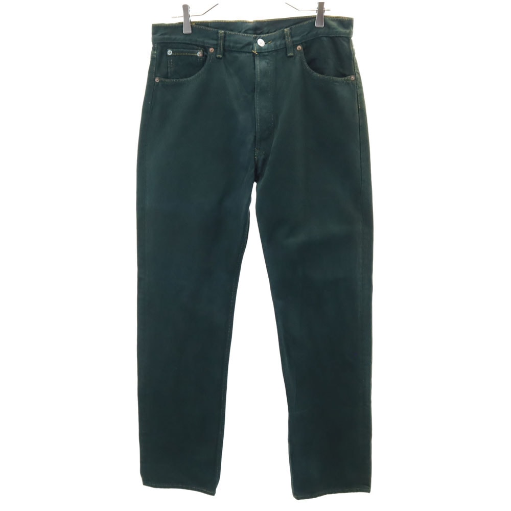 Levi's リーバイス 90s 501 USA製 後染め デニムパンツ W36 深緑系 ジーンズ ボタンフライ