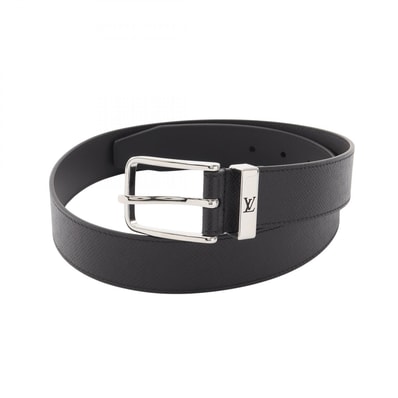 ルイ・ヴィトン LOUIS VUITTON ポンヌフ 35MM タイガ ベルト 衣料品 レザー メンズ ブラック系 【中古】