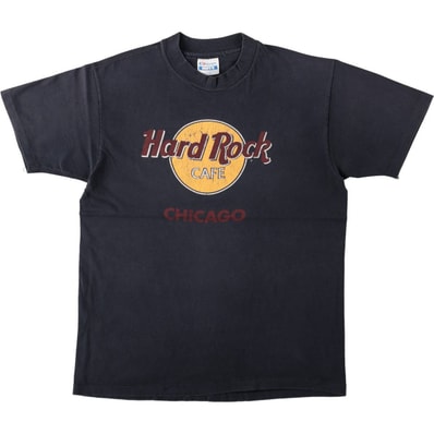 古着 80年代 ヘインズ Hanes BEEFY-T 青タグ HARD ROCK CAFE ハードロックカフェ アドバタイジングTシャツ USA製 メンズL相当 ヴィンテージ/eaa666788