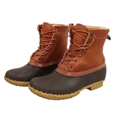 L.L.BEAN エルエルビーン 内ボア 6ホール ビーン ブーツ ブラウン サイズ 9W=27cm 正規品 / 53863