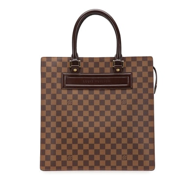 ルイ ヴィトン ダミエ ヴェニスGM ハンドバッグ トートバッグ N51146 ブラウン PVC レザー レディース LOUIS VUITTON 中古