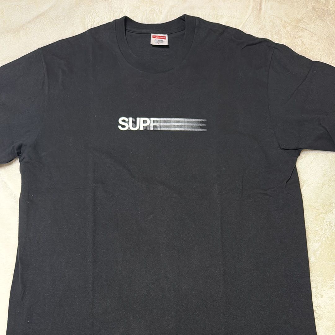 シュプリーム モーション ロゴ Tシャツ "ブラック" (23SS)