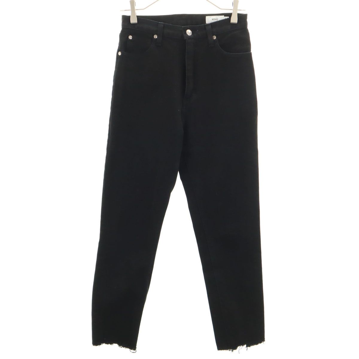 HYKE ハイク 日本製 ストレッチ パンツ w28 ブラック系