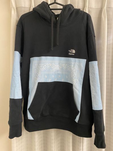 Supreme x The North Face Bandana Hooded Sweatshirt "Black"