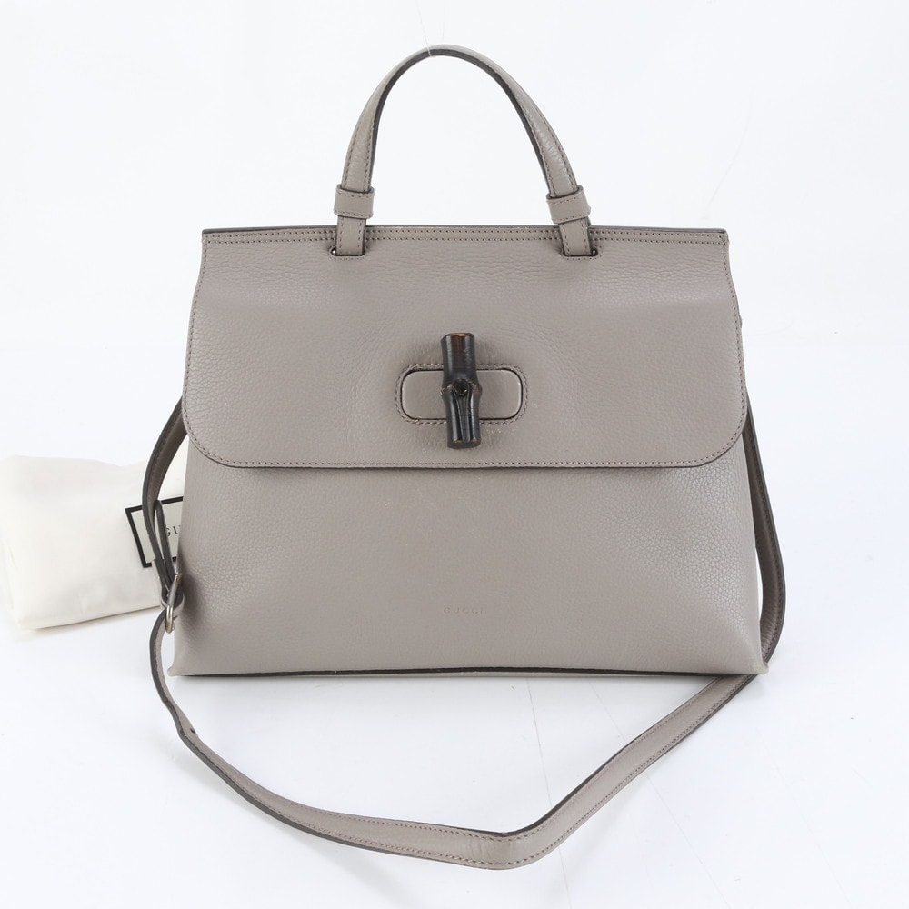 ■美品 グッチバンブー デイリー392013 ショルダーバッグ レザー