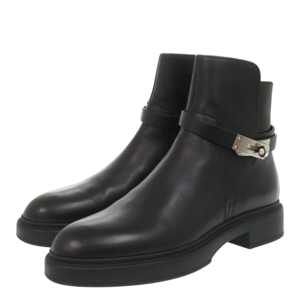 エルメス  Veo ヴェオ H212111Z アンクルブーツ レザ