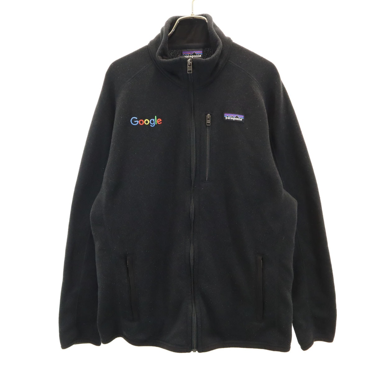patagonia パタゴニア Google グーグル コラボ ジップジャケット L ブラック 裏ボア アウトドア