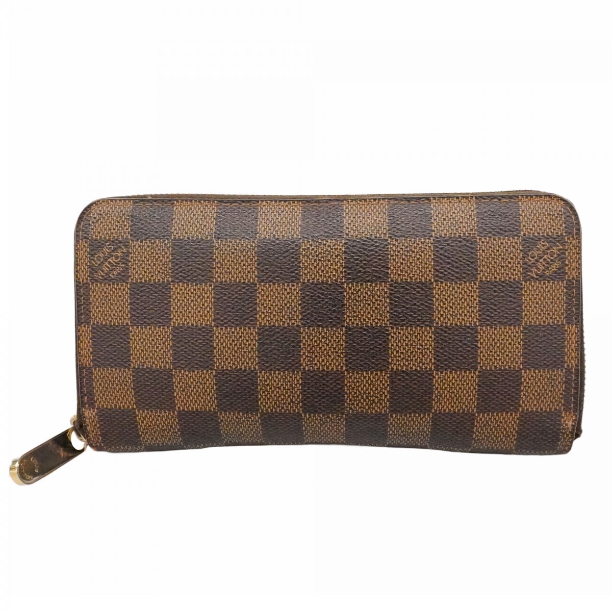 【6cd5366】ルイヴィトン 長財布 ダミエ ジッピーウォレット N60015 エベヌ【中古】レディース