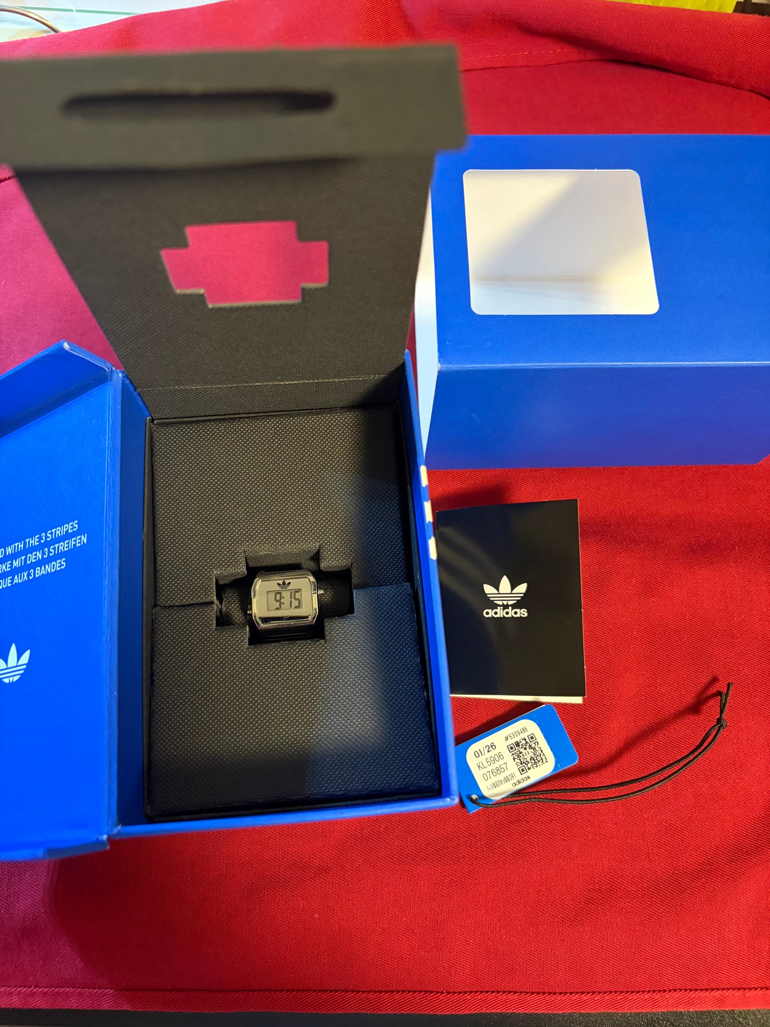 adidas Originals Digital Two Ring Watch "Silver"