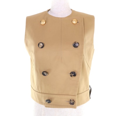 極美品 ルイヴィトン ベスト ベージュ レディース 36