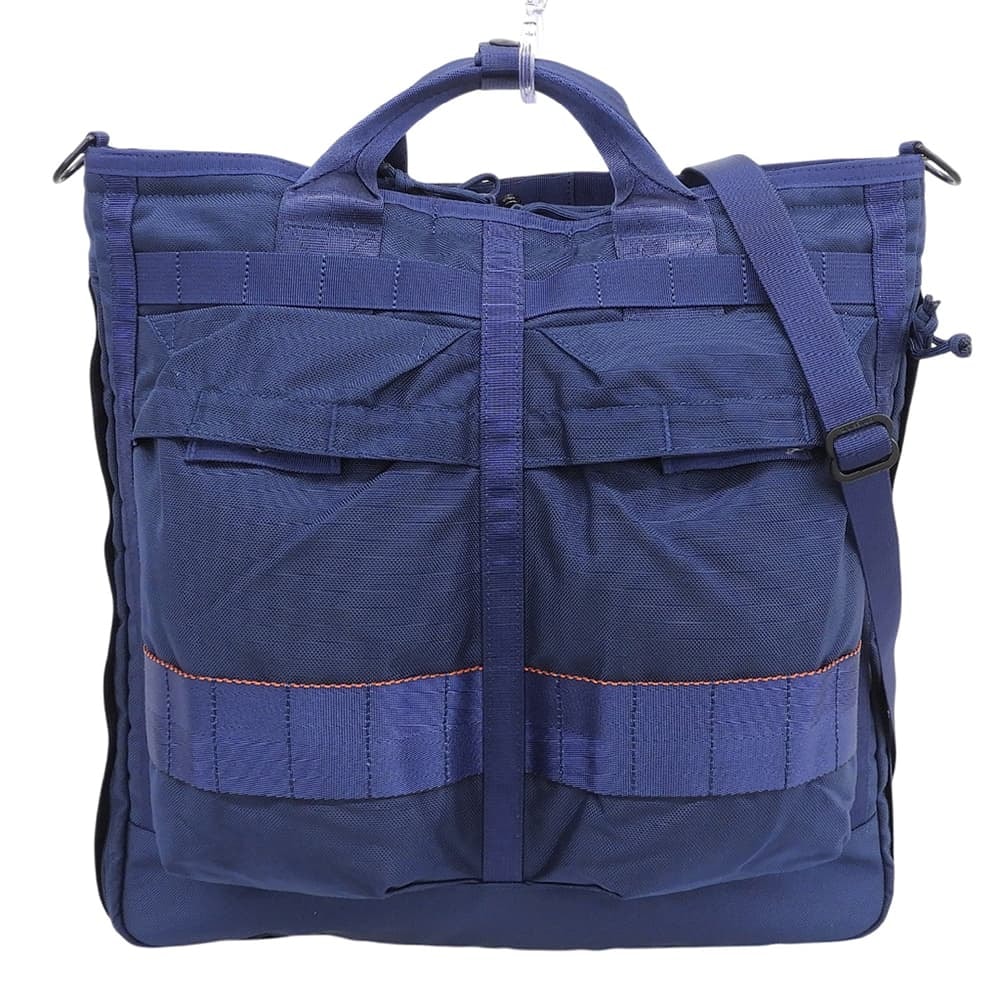 ブリーフィング 新品同様 COCKPIT BAG ヘルメットバッグ 840デニールコーデュラエアバリスティックナイロン 紺 BEAMS PLUS別注