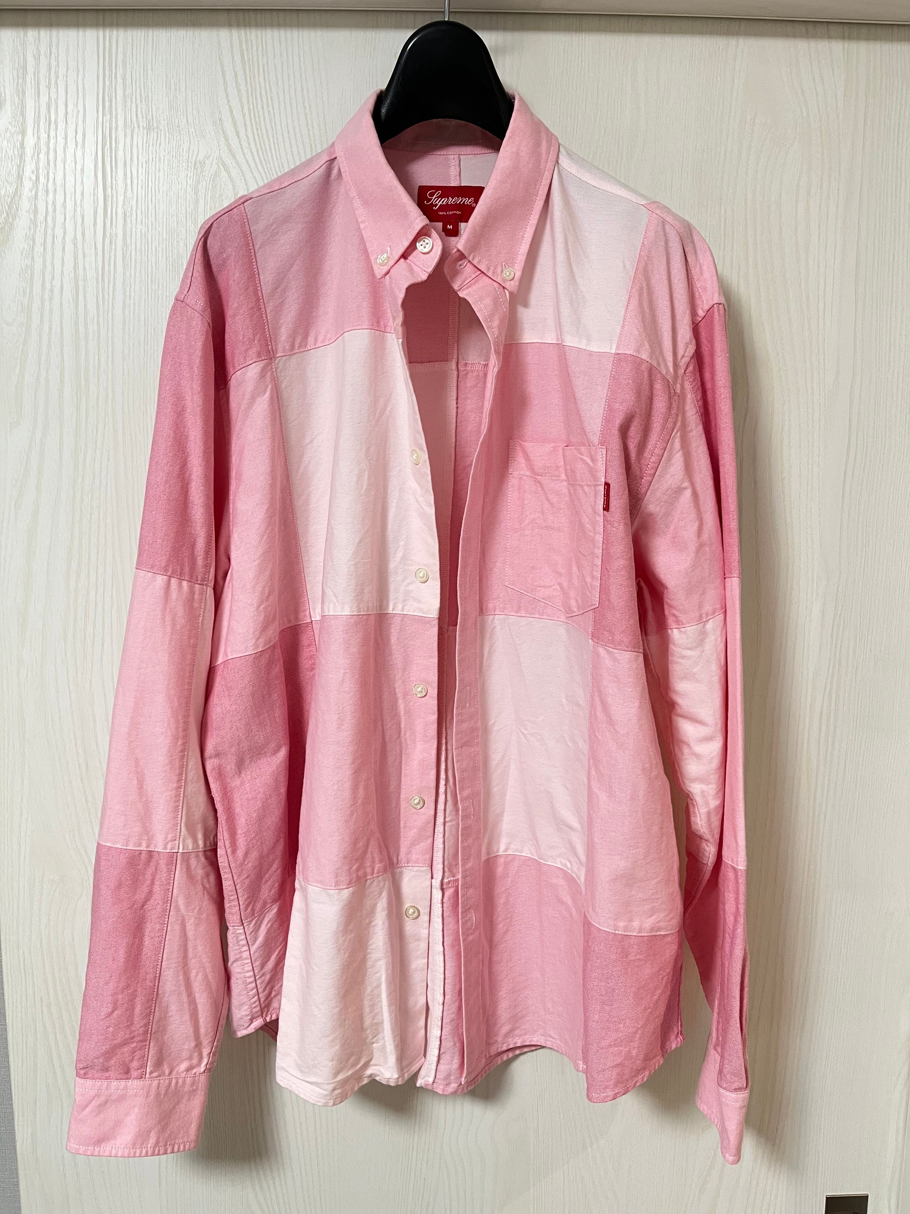 Supreme Patchwork Oxford Shirt "Red"