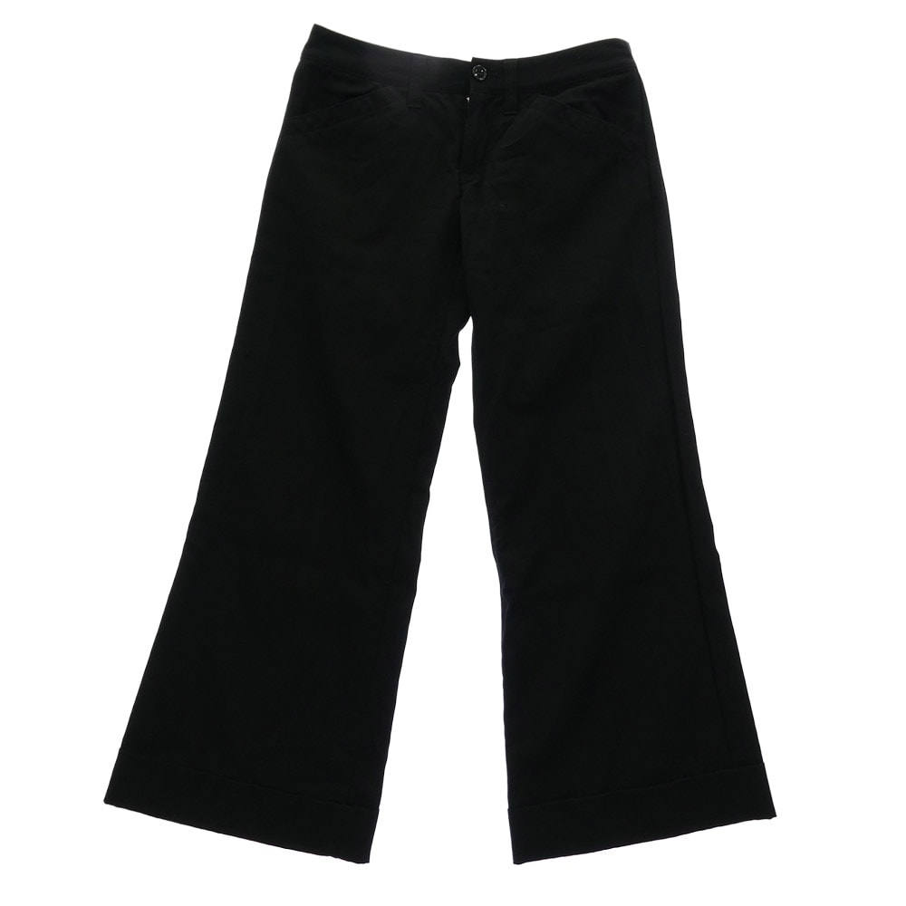 JUNYA WATANABE COMME des GARCONS ジュンヤワタナベコムデギャルソン パンツ AD2005 JP-P018 ウールギャバジン フレア ワイド パンツ ブラック系 M【中古】