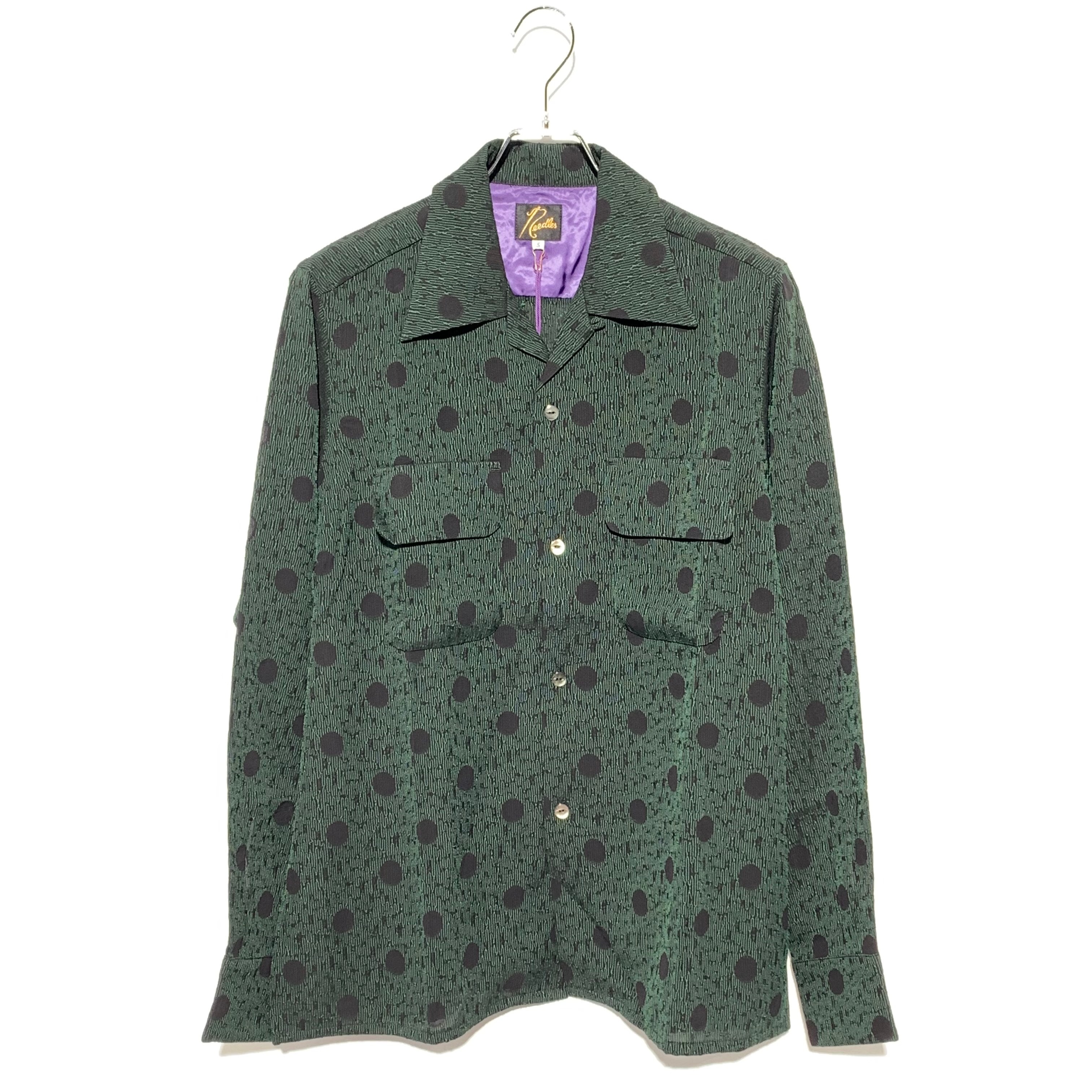 NEEDLES DOT DESIGN RAYON SHIRT Green