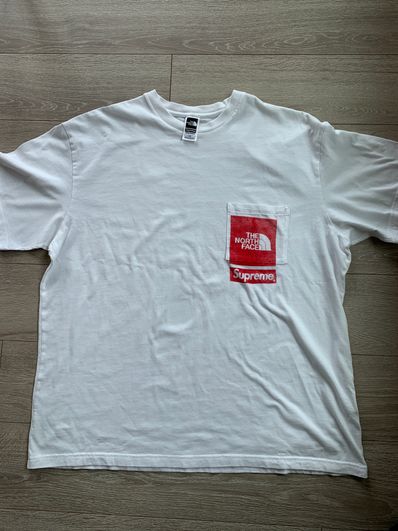 Supreme x The North Face Printed Pocket Tee "White"