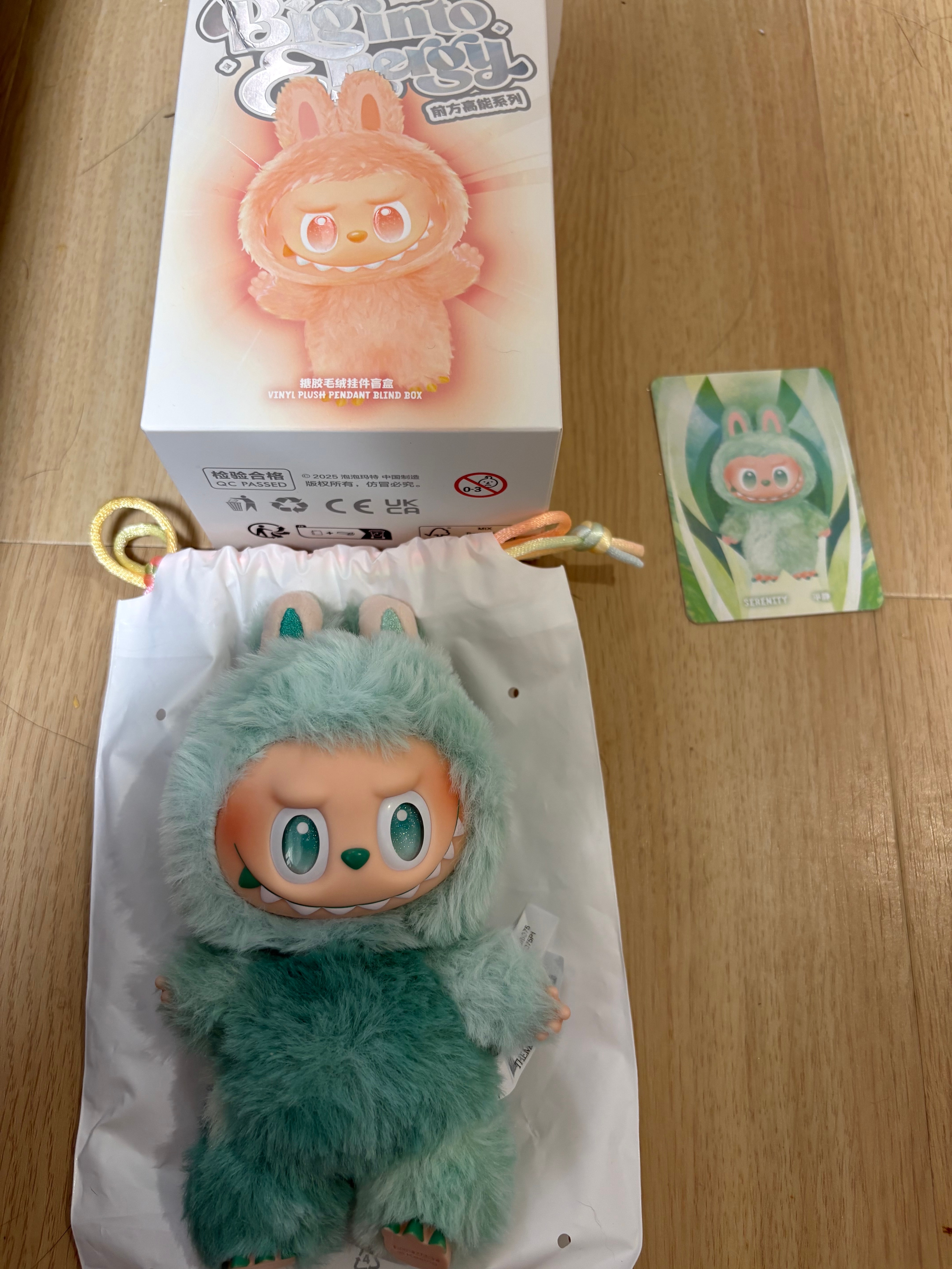 POP MART THE MONSTERS (LABUBU) Big into Energy Series Plush Pendant SERENITY