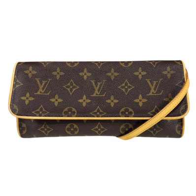 ルイヴィトン ポシェットツインGM モノグラム ウエストバッグ モノグラムキャンバス M51852 ブラウン レディース LOUIS VUITTON 中古