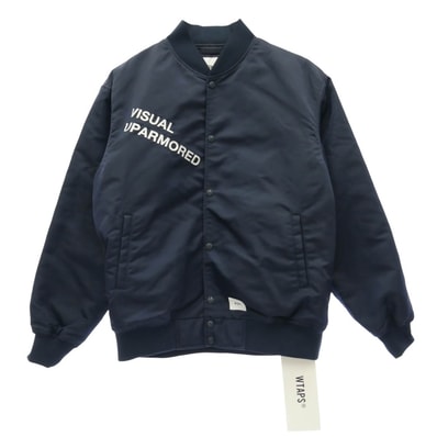WTAPS ダブルタップス 26SS 261TQDT-JKM01 TEAM JACKET NYLON TWILL チーム ジャケット ナイロン ツイル 中綿 ブルゾン ネイビー系 X03【新古品】【未使用】【中古】