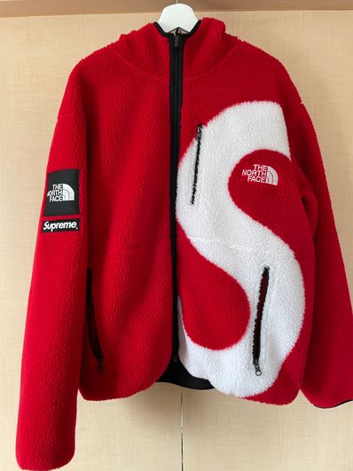 Supreme x The North Face S Logo Hooded Fleece Jacket "Red"