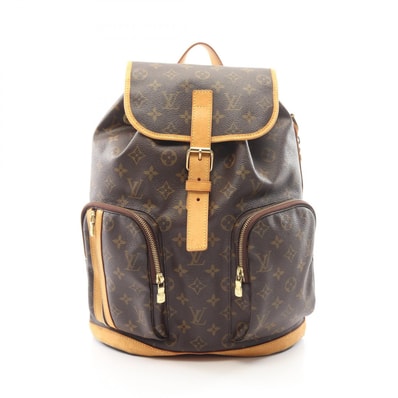 ルイ・ヴィトン LOUIS VUITTON サックアド ボスフォール モノグラム リュックサック バックパック バッグ PVCコーティングキャンバス レザー レディース ブラウン系 M40107 【中古】