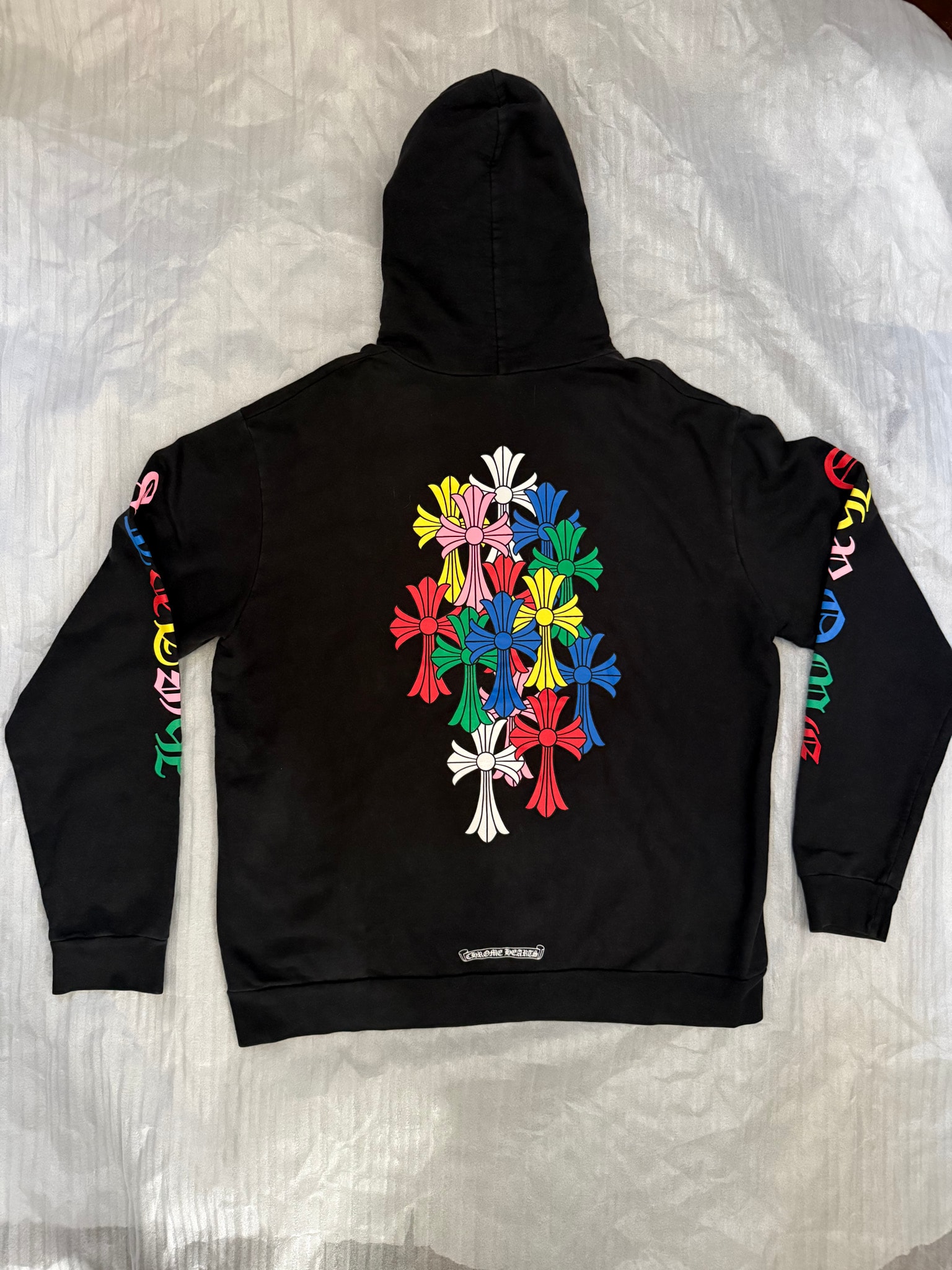Chrome Hearts Multi Color Cross Cemetery Pullover Hoodie "Black"