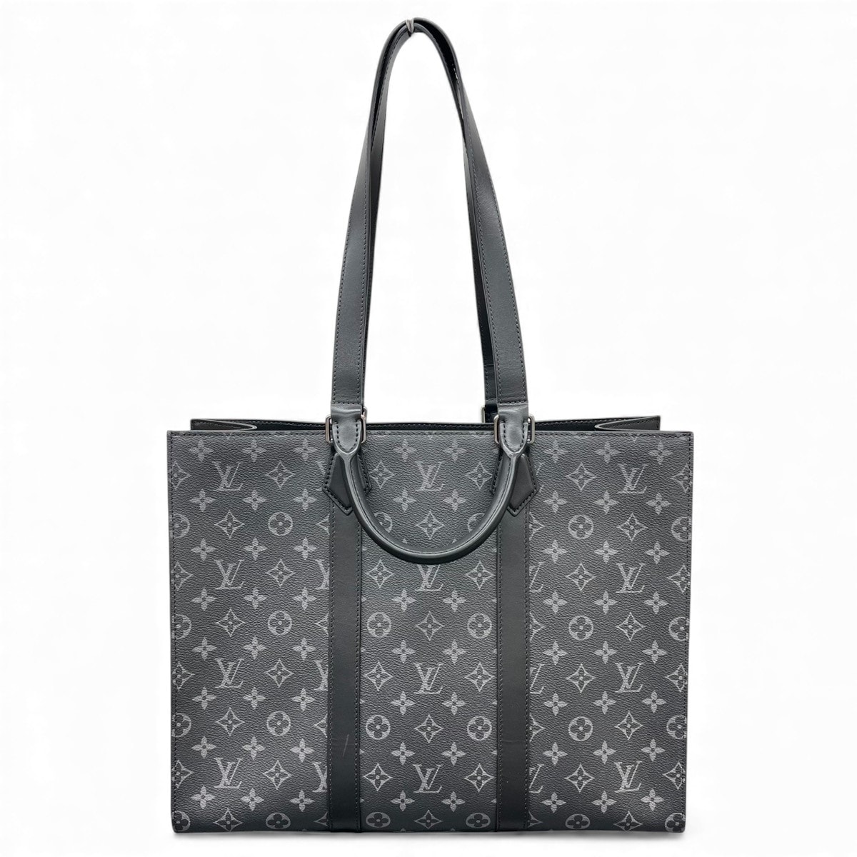 LOUIS VUITTON 公式完売 極美品 ルイヴィトン サックプラ 24H モノグラムエクリプス 2way トートバッグ ショルダー M47059 RFID確認済 ビジネスバッグ Aランク 鑑定済 中古 【定価561,000円】