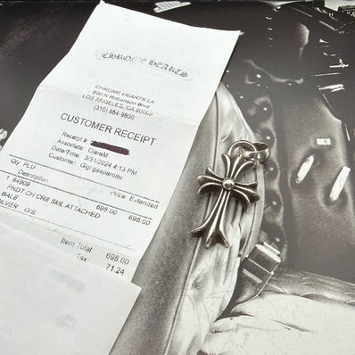 Chrome Hearts CH Cross Small W Bale "Silver"