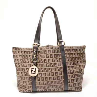 フェンディ FENDI ズッキーノ キャンバス トートバッグ【中古】