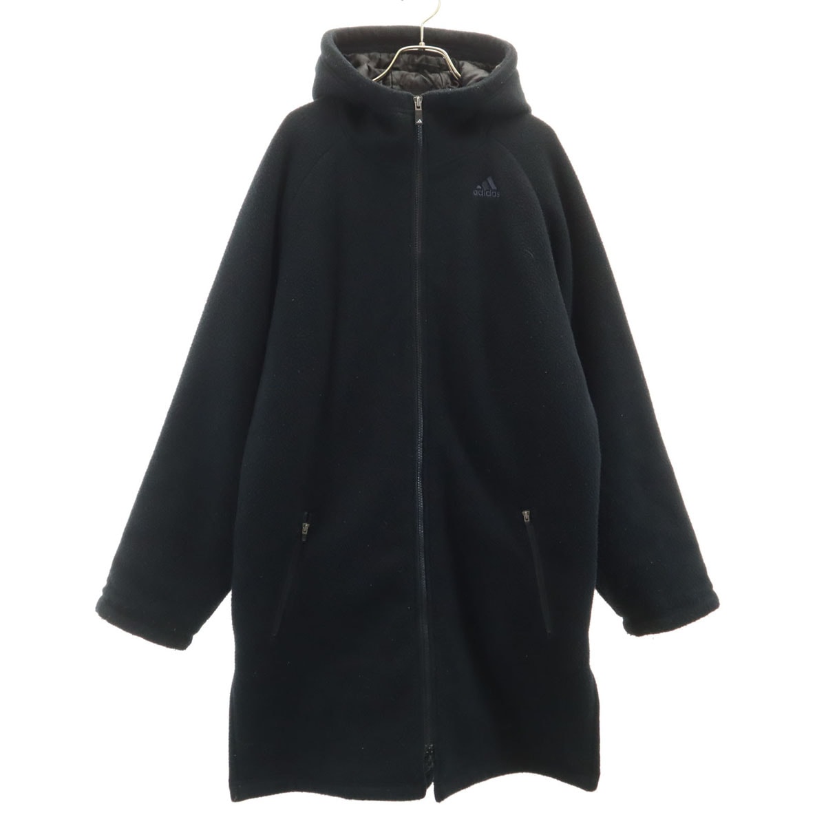 adidas アディダス フリース 中綿コート L ブラック