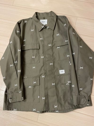 Wtaps JUNGLE 01 / LS / COTTON. OXFORD. TEXTILE "Greige"