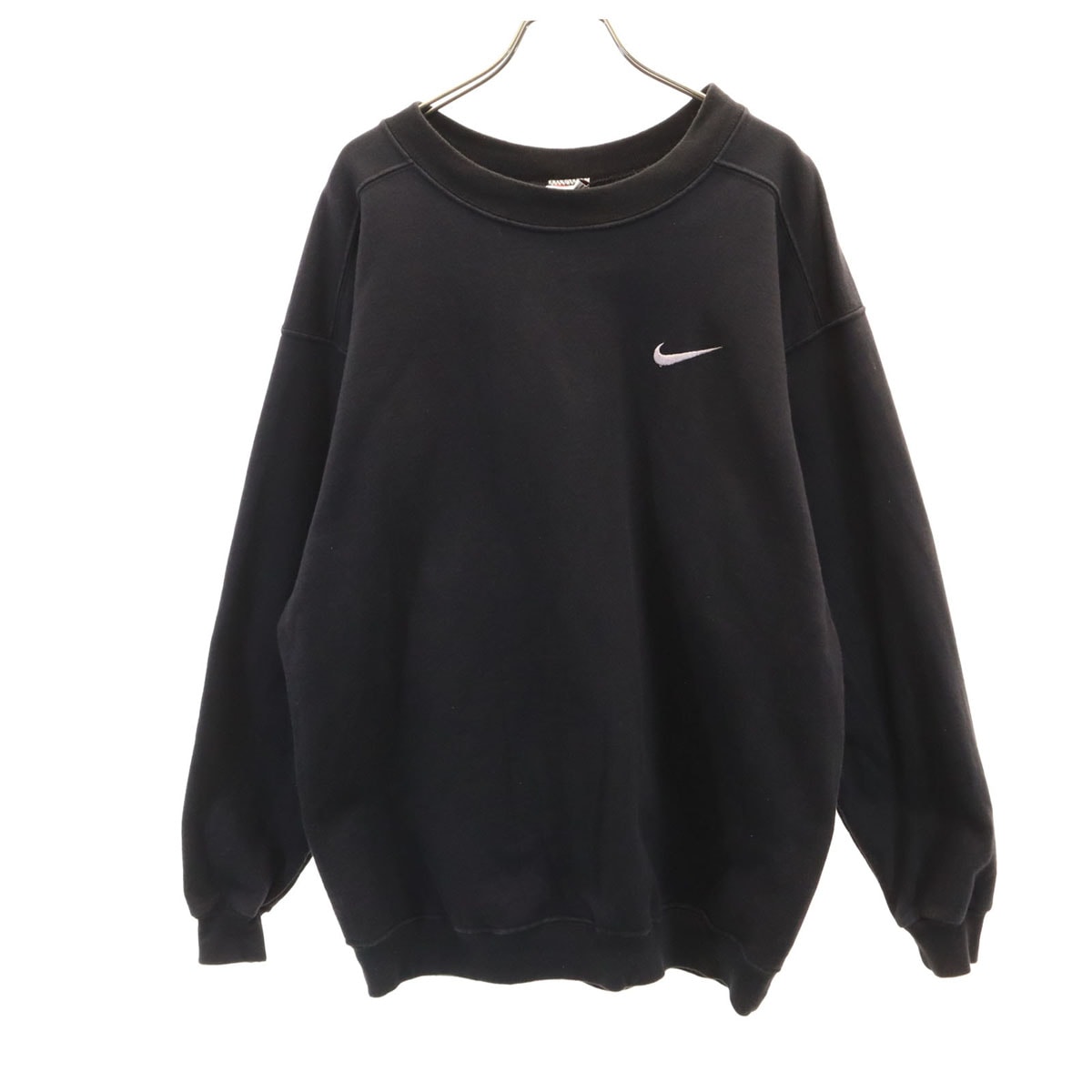 NIKE ナイキ 90s USA製 オールド 銀タグ 長袖 スウェット トレーナー L ブラック