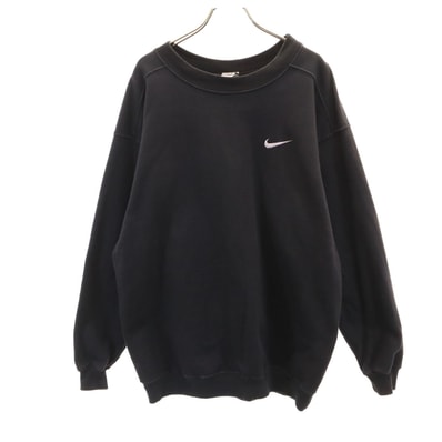 NIKE ナイキ 90s USA製 オールド 銀タグ 長袖 スウェット トレーナー L ブラック