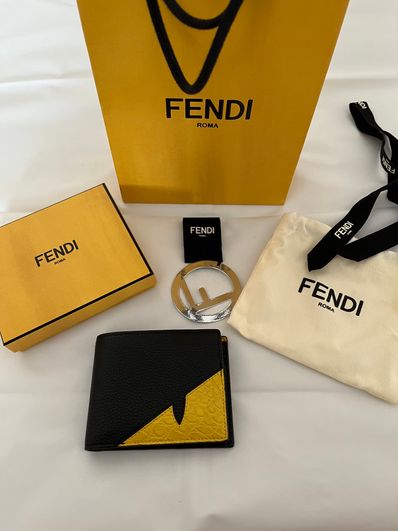 FENDI クロコダイル二つ折り財布