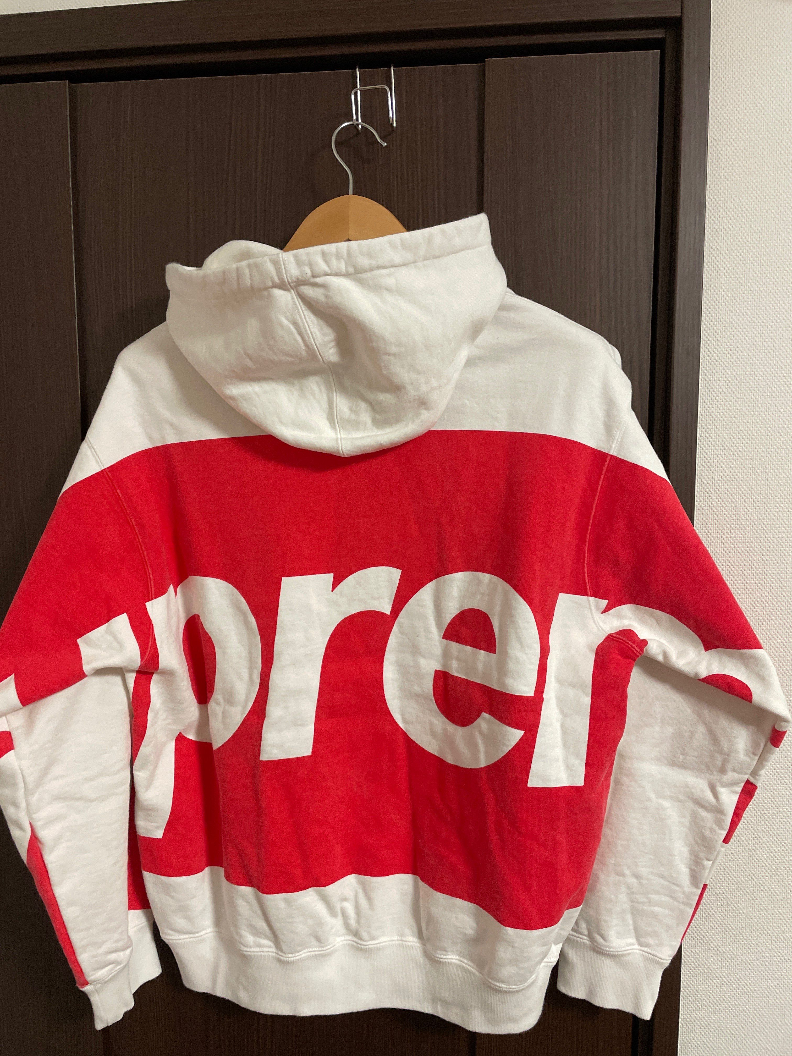 Supreme Big Logo Hooded Sweatshirt "White"