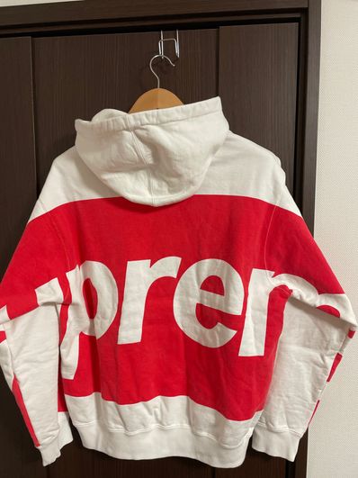 Supreme Big Logo Hooded Sweatshirt "White"